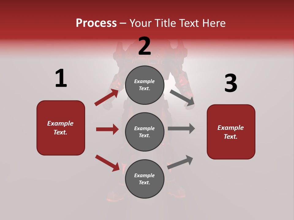Cyberspace Robot Weapon PowerPoint Template