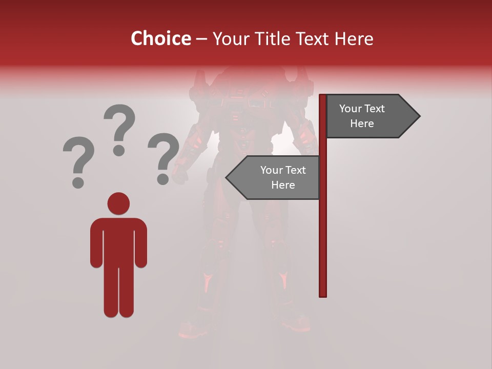 Cyberspace Robot Weapon PowerPoint Template