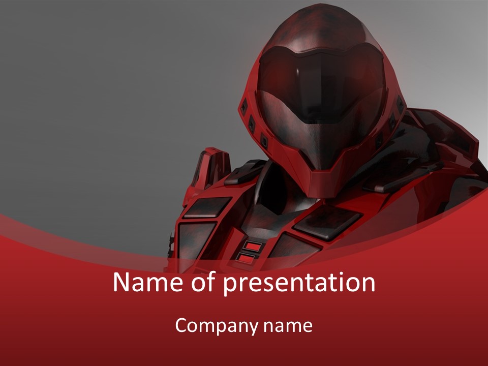 Cyber Soldier Technology PowerPoint Template