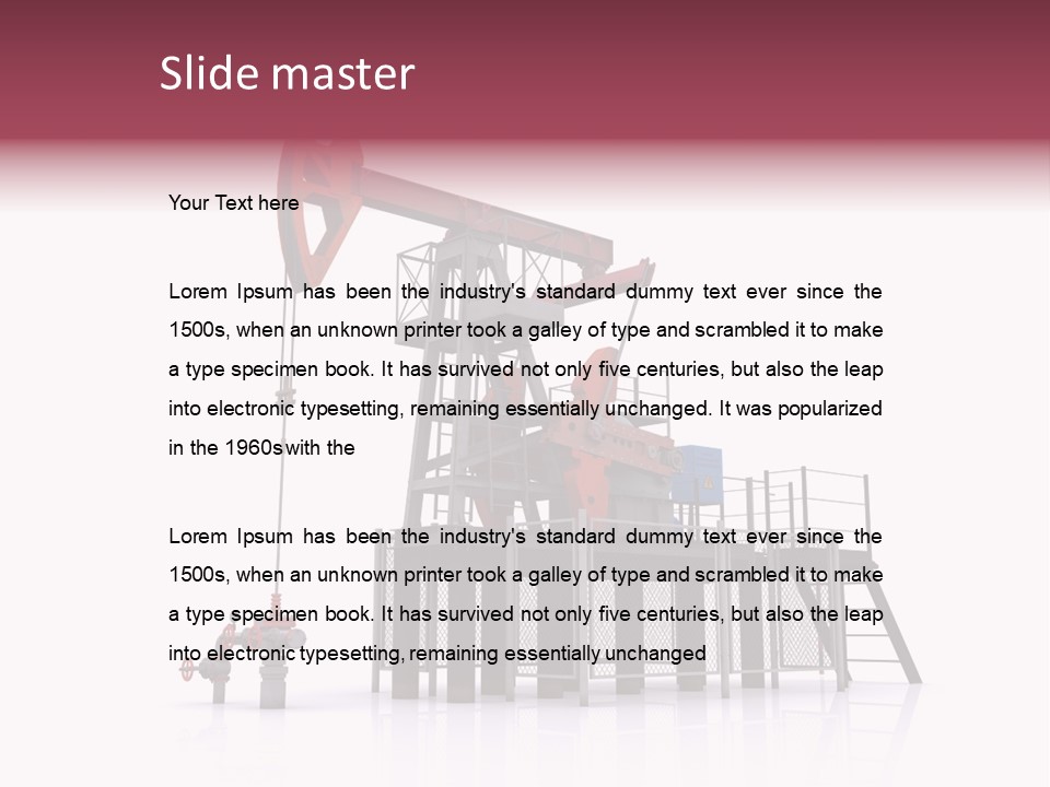 Pipeline Environment Refinery PowerPoint Template