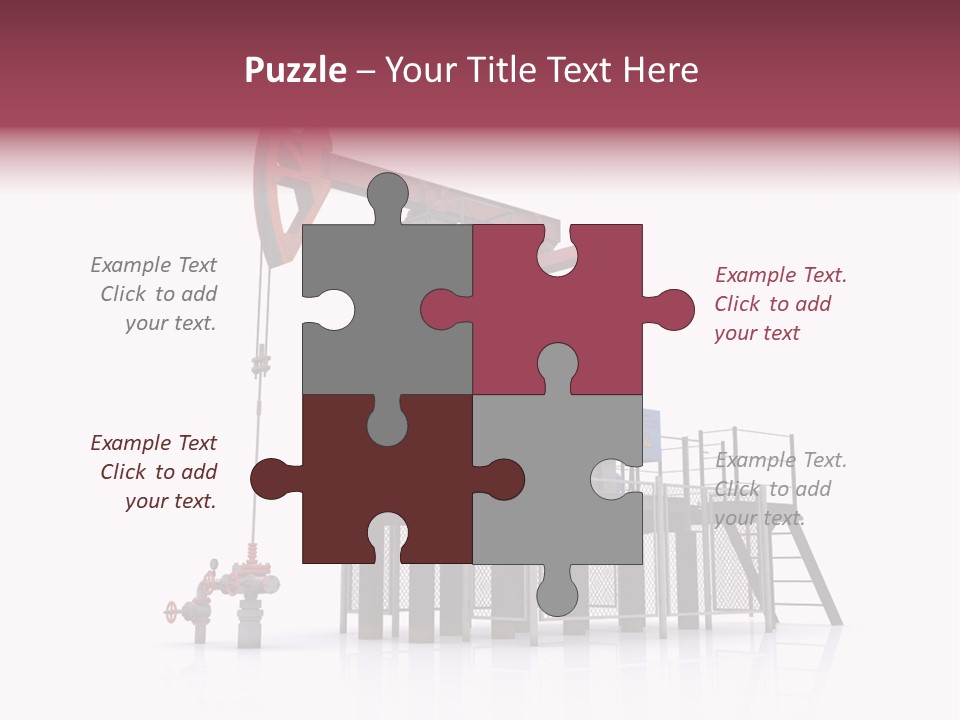 Pipeline Environment Refinery PowerPoint Template