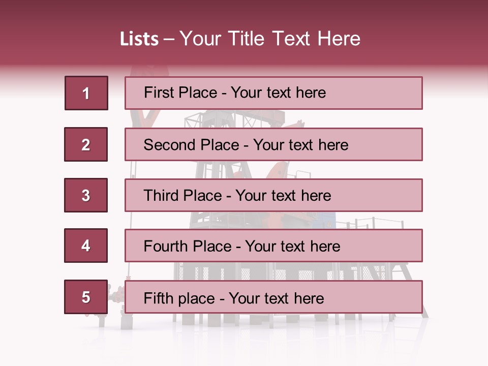 Pipeline Environment Refinery PowerPoint Template