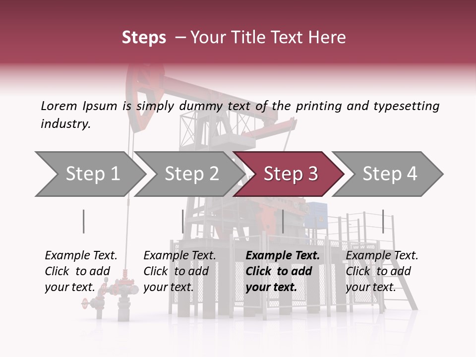 Pipeline Environment Refinery PowerPoint Template