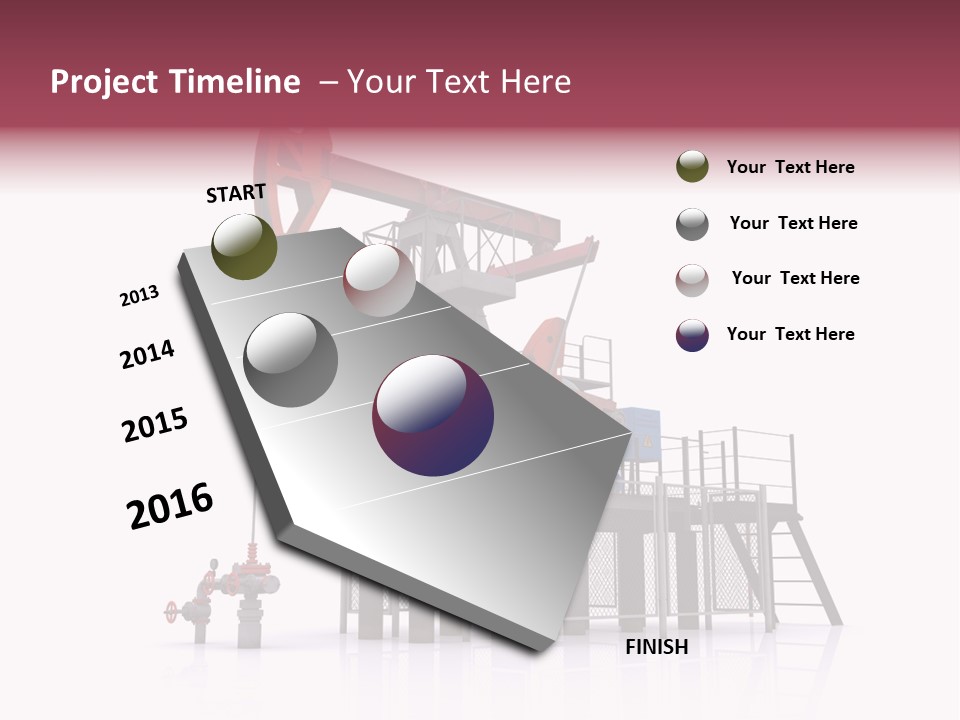 Pipeline Environment Refinery PowerPoint Template