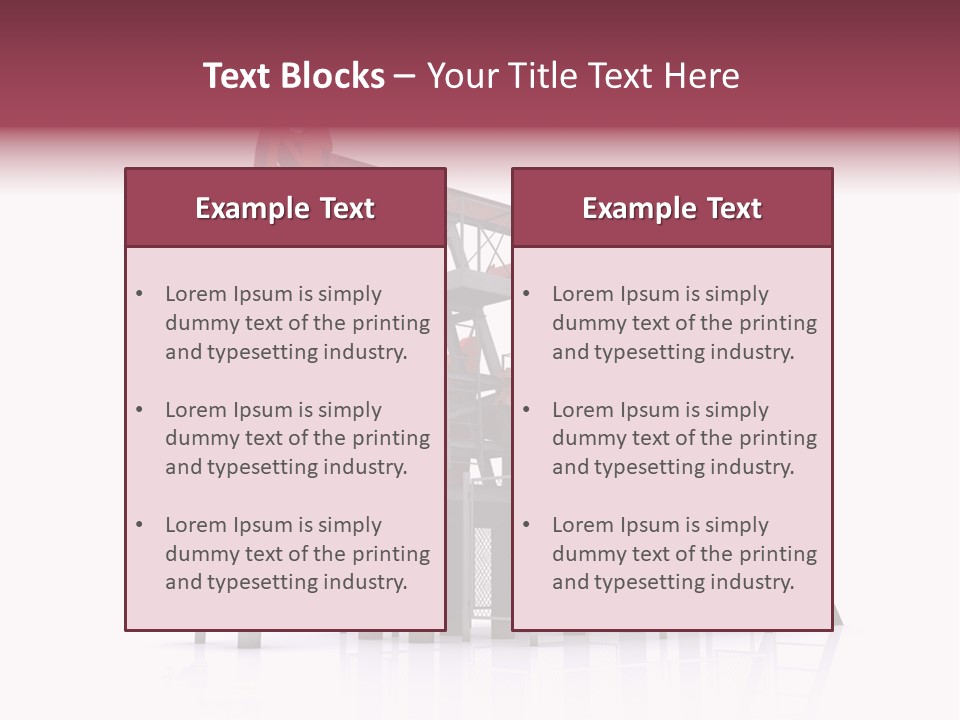 Pipeline Environment Refinery PowerPoint Template