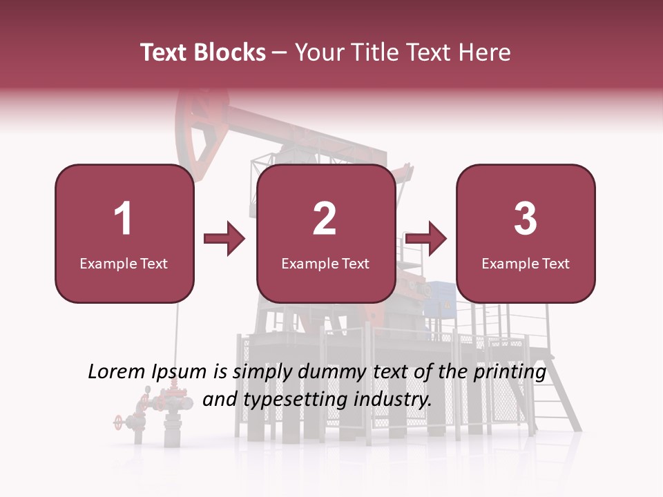 Pipeline Environment Refinery PowerPoint Template