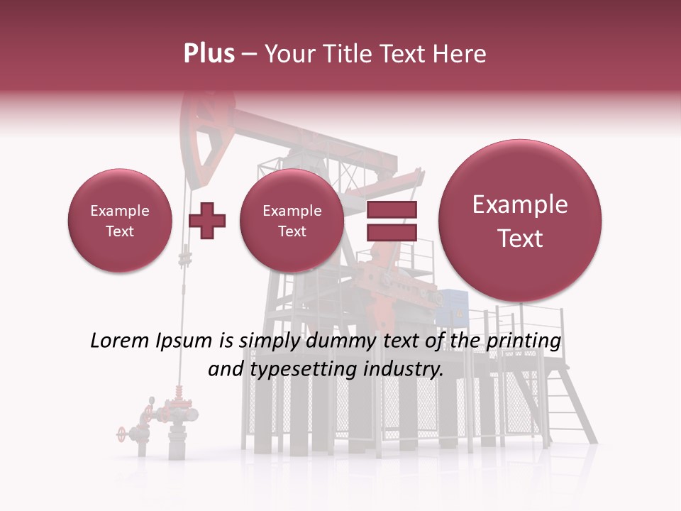 Pipeline Environment Refinery PowerPoint Template