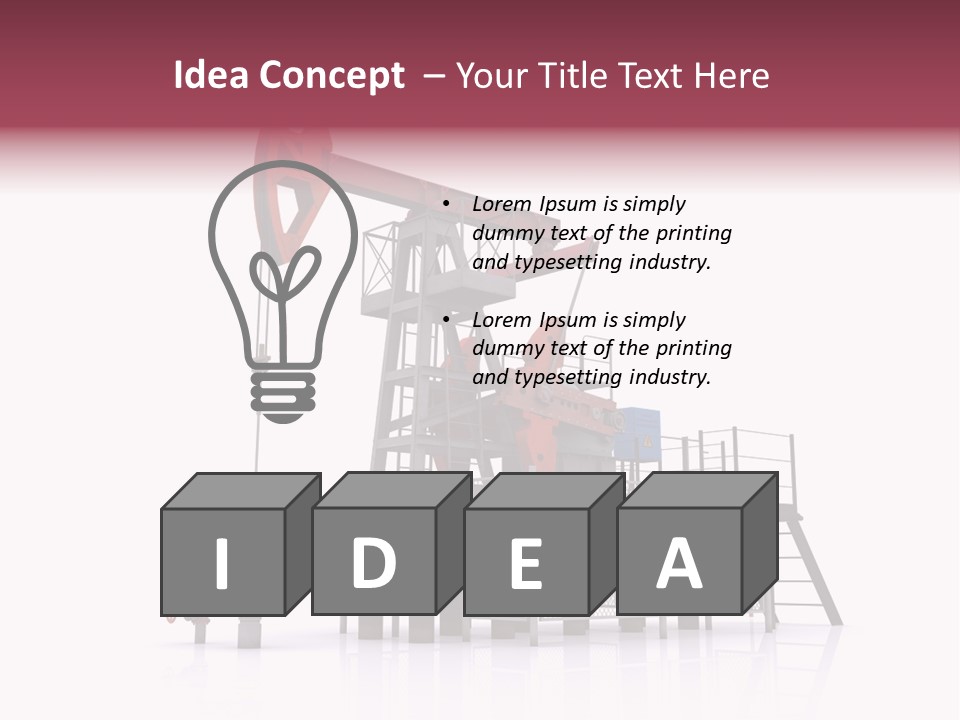 Pipeline Environment Refinery PowerPoint Template
