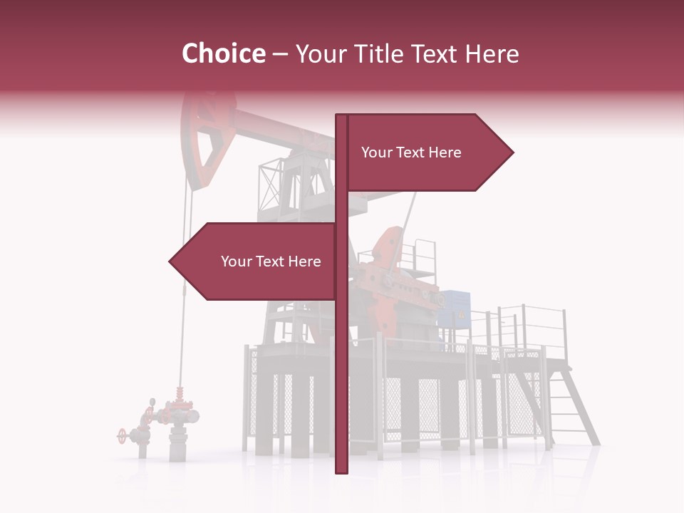 Pipeline Environment Refinery PowerPoint Template