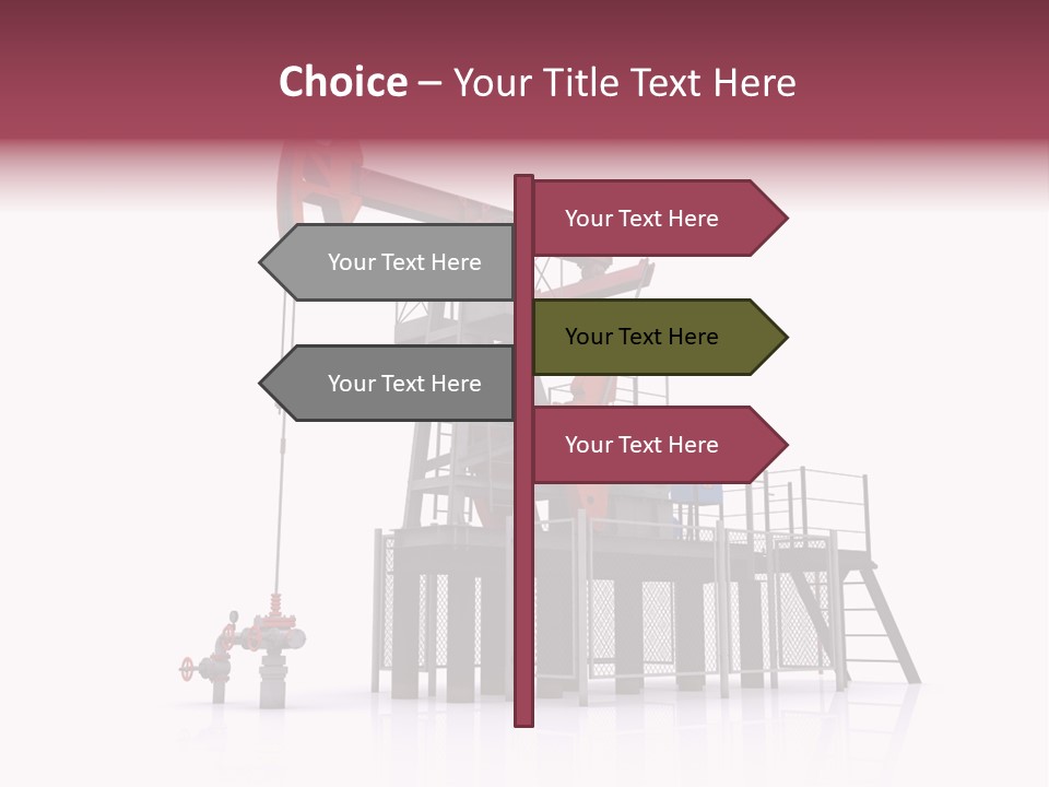 Pipeline Environment Refinery PowerPoint Template