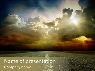 Race Escape Sunlight PowerPoint Template