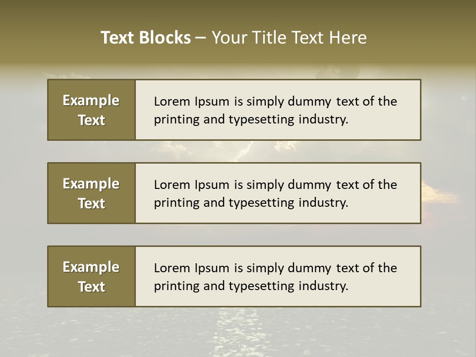 Race Escape Sunlight PowerPoint Template