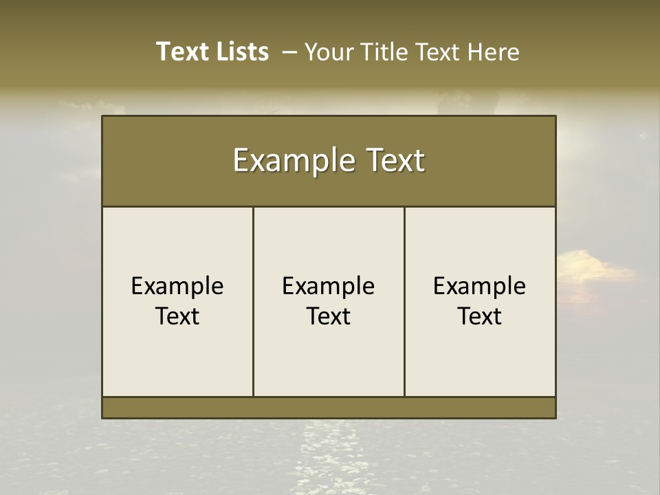 Race Escape Sunlight PowerPoint Template