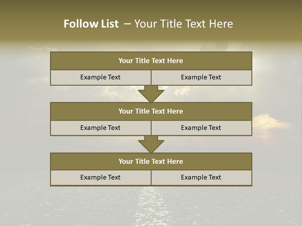 Race Escape Sunlight PowerPoint Template