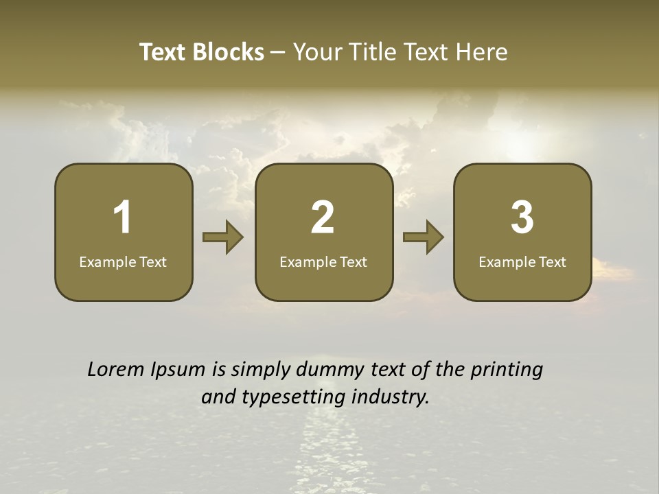 Race Escape Sunlight PowerPoint Template