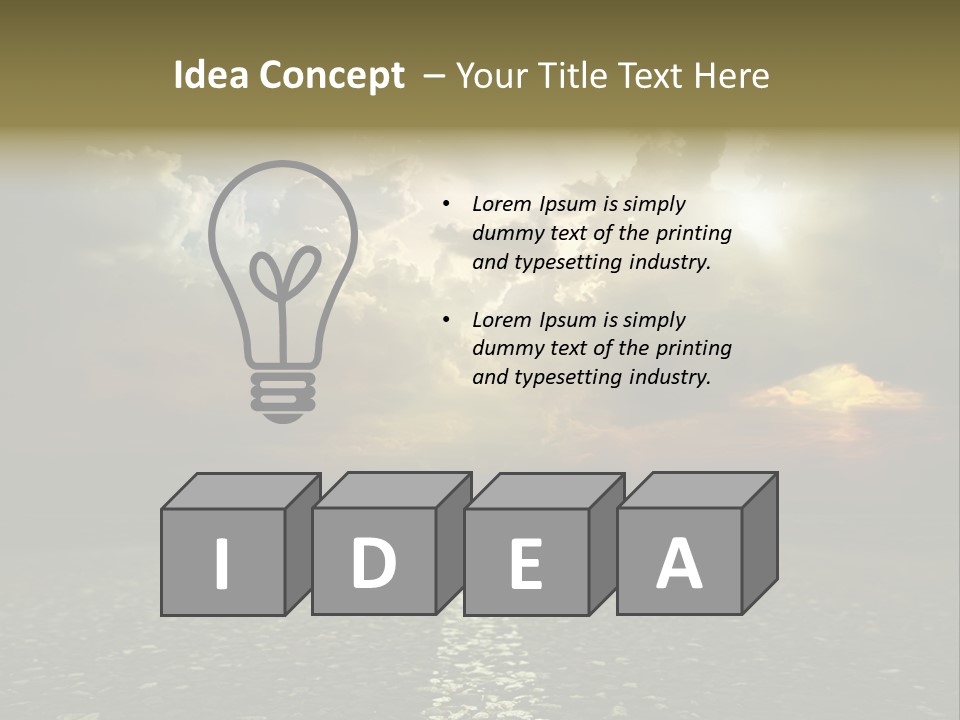 Race Escape Sunlight PowerPoint Template