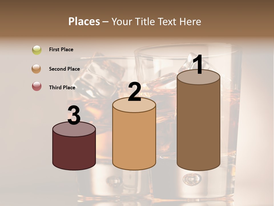 Glass Brown Liquor PowerPoint Template