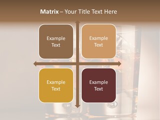 Glass Brown Liquor PowerPoint Template