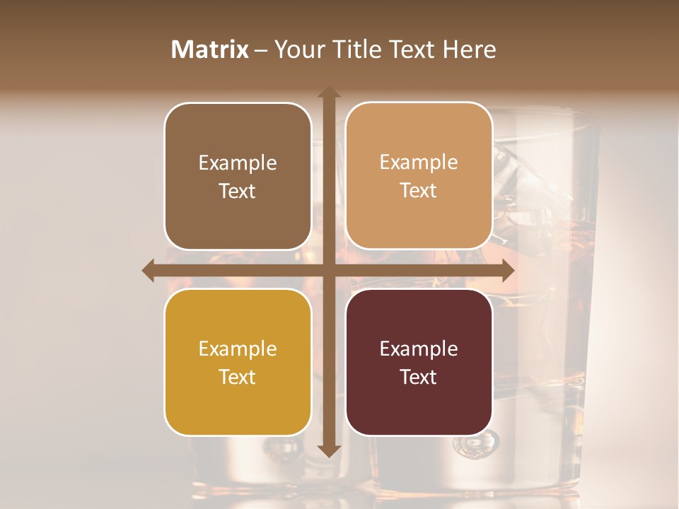 Glass Brown Liquor PowerPoint Template