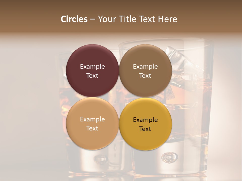 Glass Brown Liquor PowerPoint Template