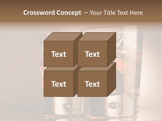 Glass Brown Liquor PowerPoint Template