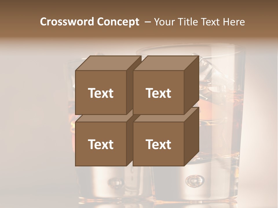Glass Brown Liquor PowerPoint Template
