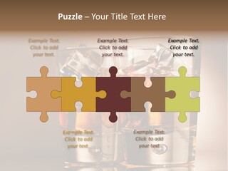 Glass Brown Liquor PowerPoint Template