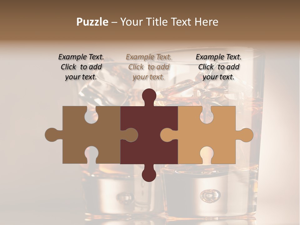 Glass Brown Liquor PowerPoint Template