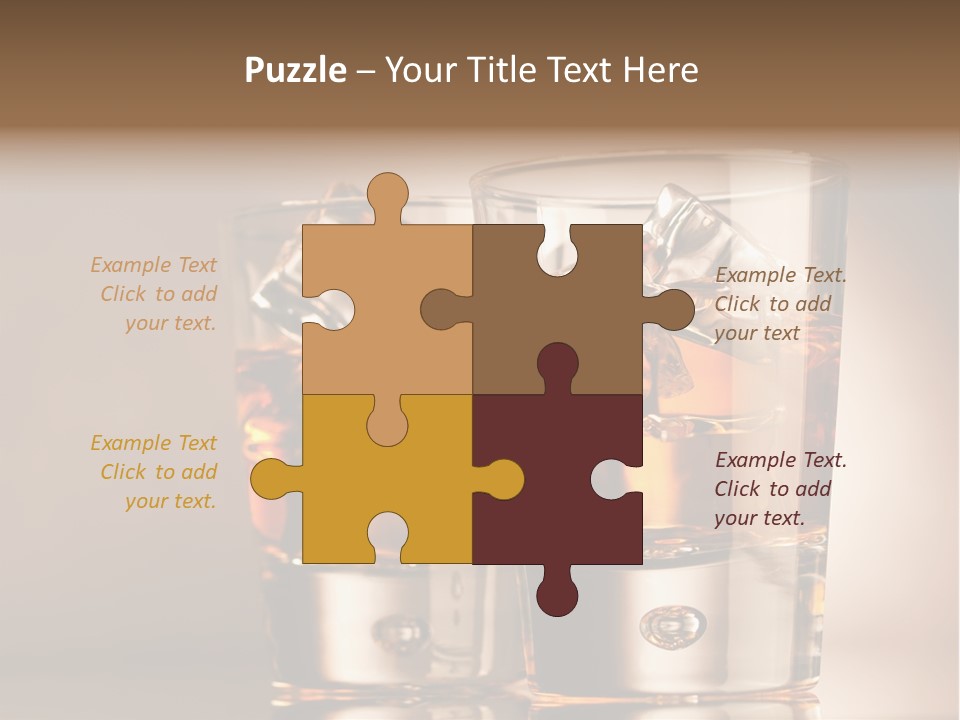 Glass Brown Liquor PowerPoint Template