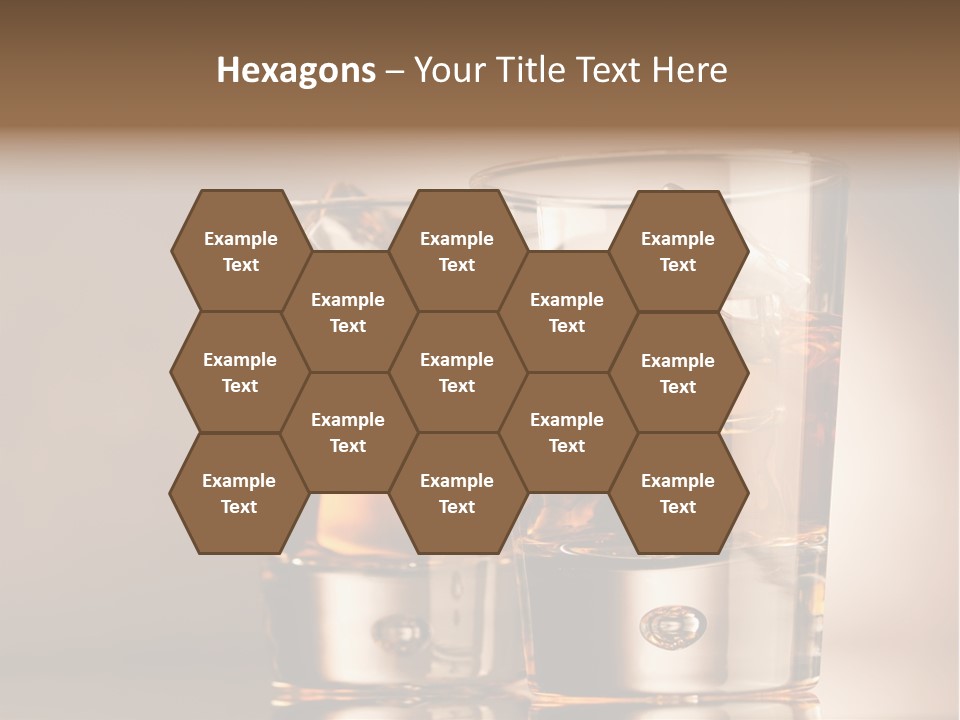 Glass Brown Liquor PowerPoint Template