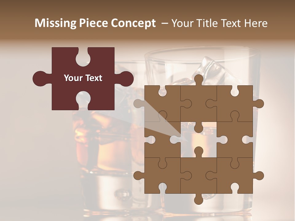 Glass Brown Liquor PowerPoint Template