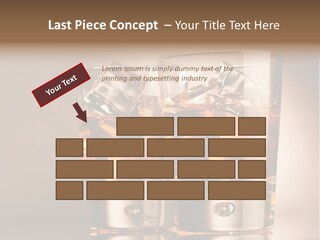 Glass Brown Liquor PowerPoint Template