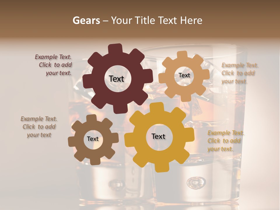 Glass Brown Liquor PowerPoint Template