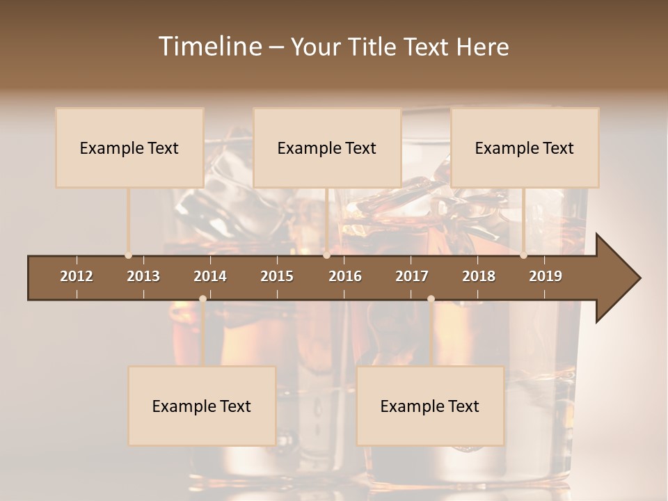 Glass Brown Liquor PowerPoint Template