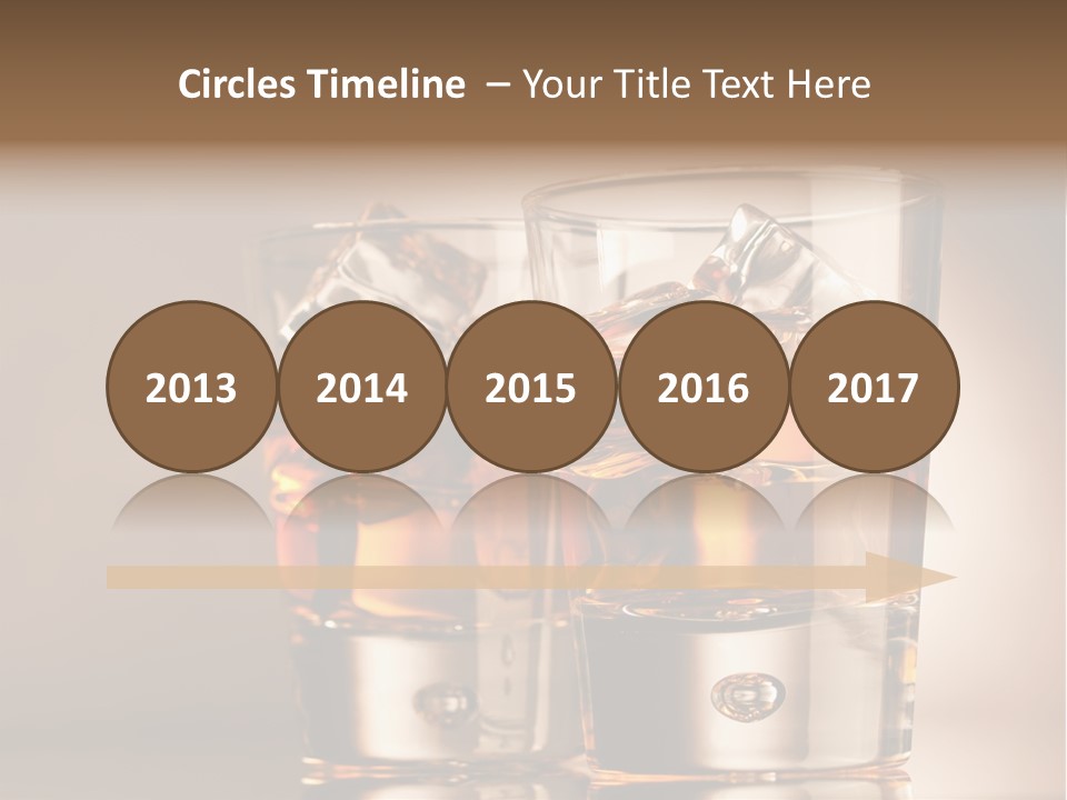 Glass Brown Liquor PowerPoint Template