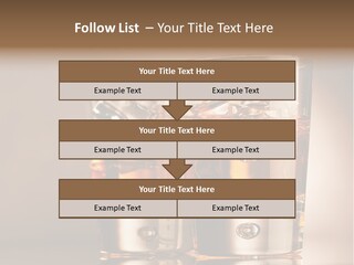 Glass Brown Liquor PowerPoint Template