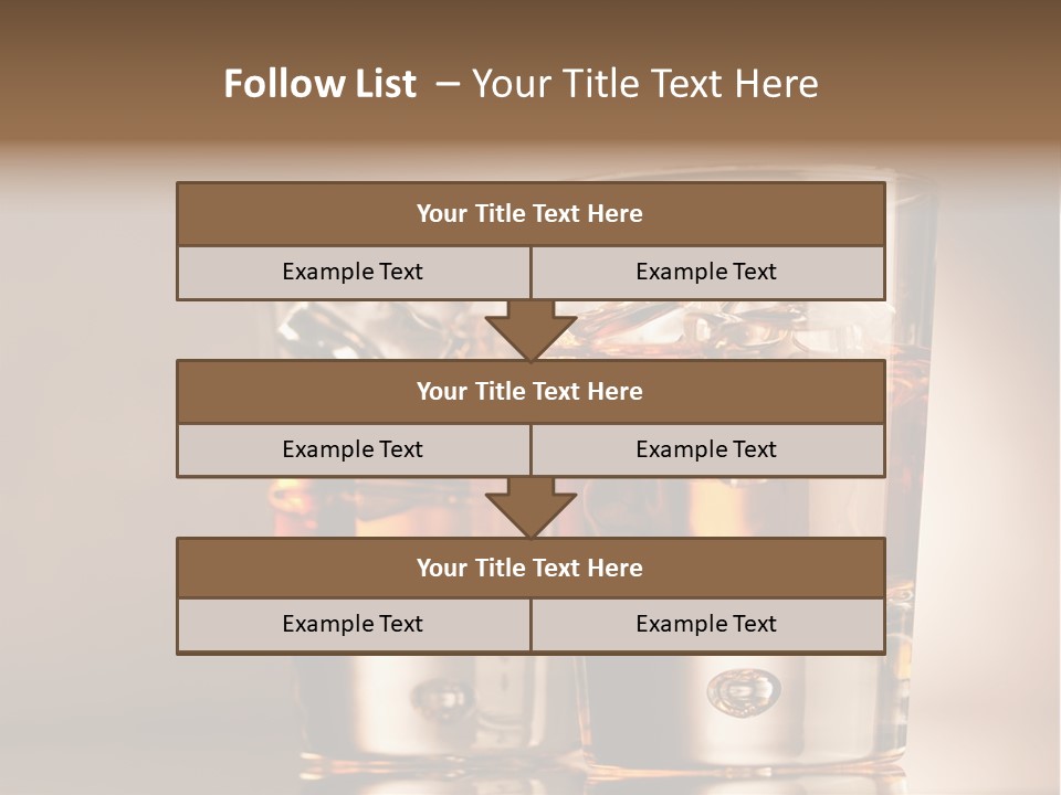 Glass Brown Liquor PowerPoint Template