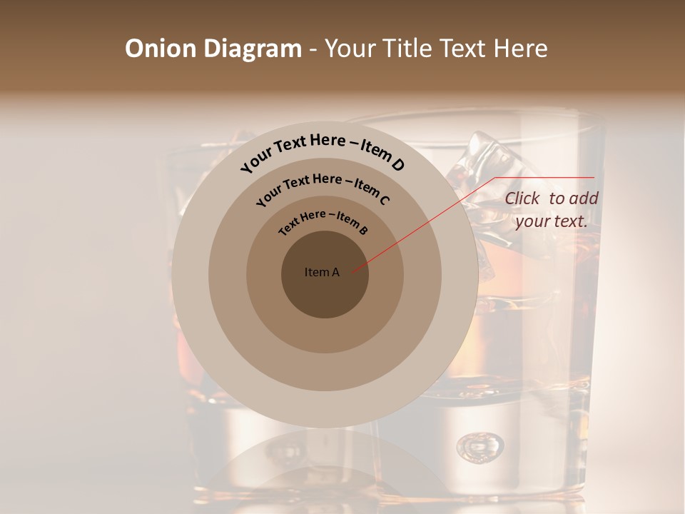 Glass Brown Liquor PowerPoint Template
