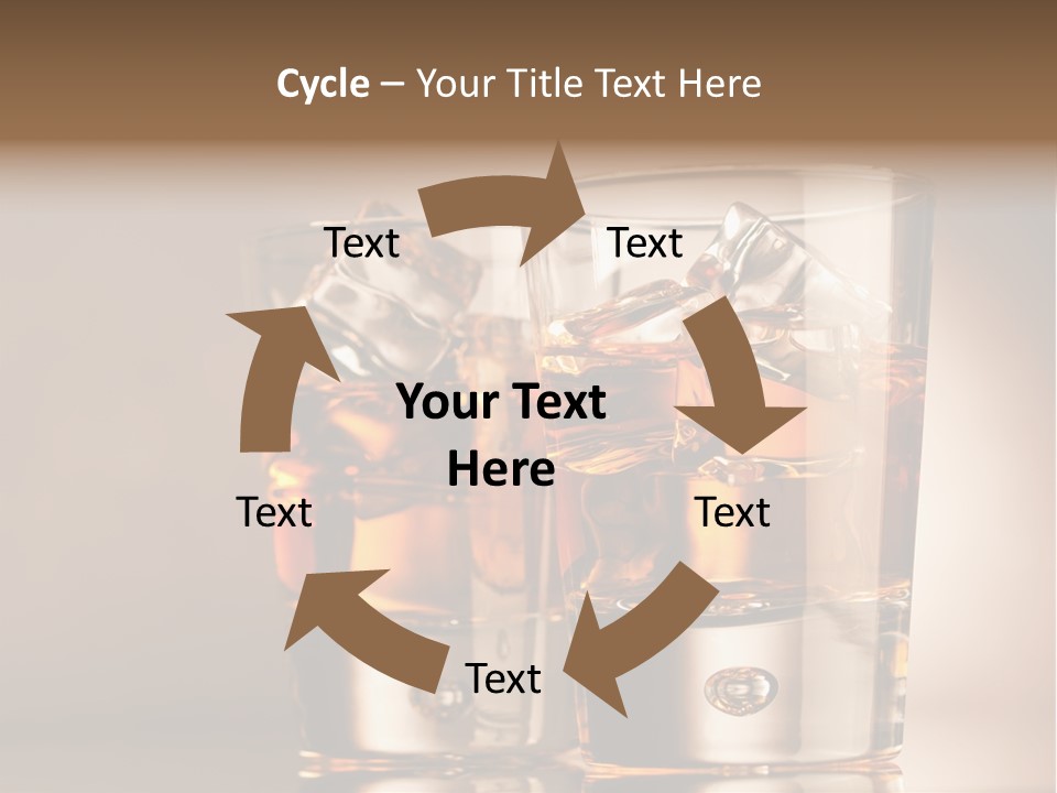 Glass Brown Liquor PowerPoint Template
