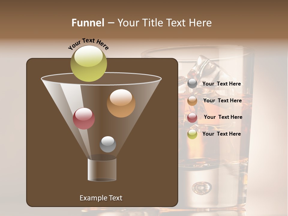 Glass Brown Liquor PowerPoint Template