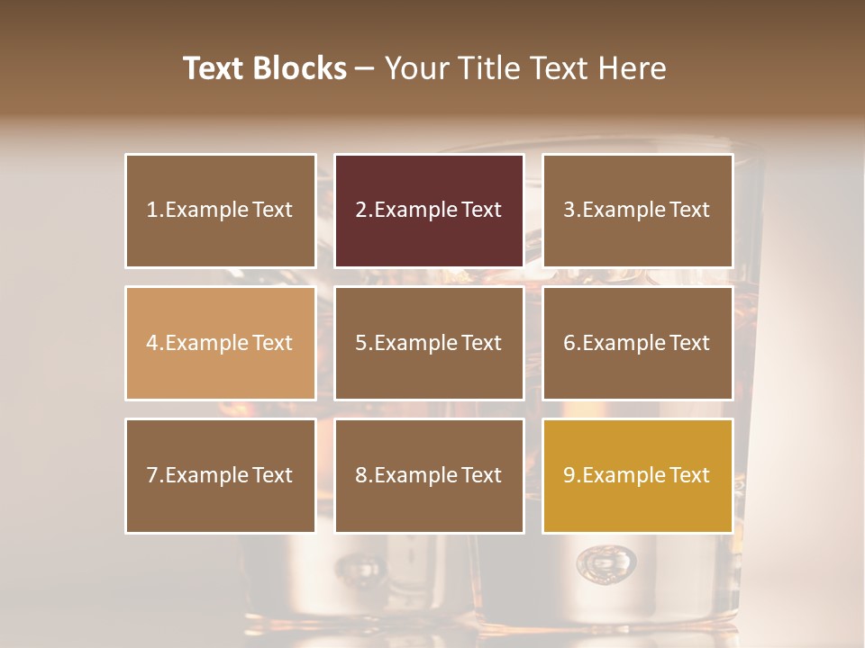 Glass Brown Liquor PowerPoint Template