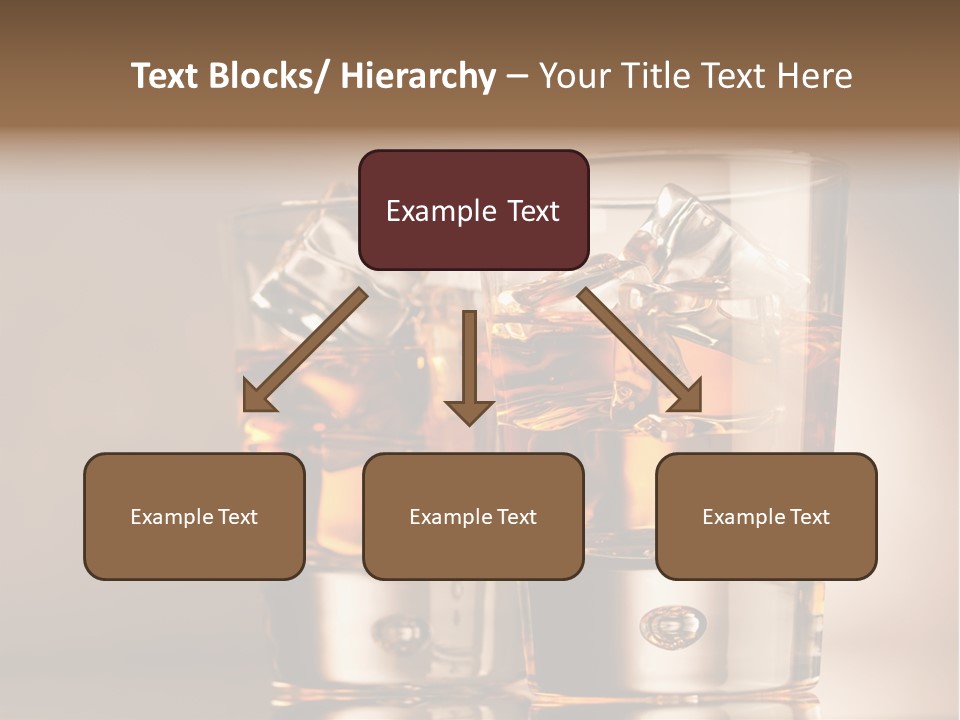 Glass Brown Liquor PowerPoint Template