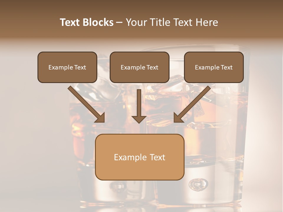 Glass Brown Liquor PowerPoint Template