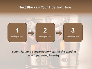 Glass Brown Liquor PowerPoint Template
