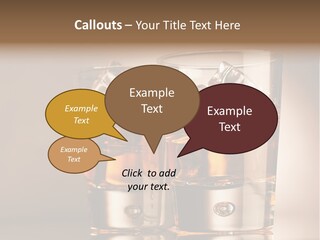 Glass Brown Liquor PowerPoint Template