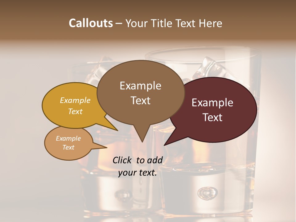 Glass Brown Liquor PowerPoint Template