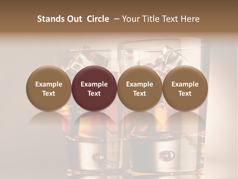 Glass Brown Liquor PowerPoint Template