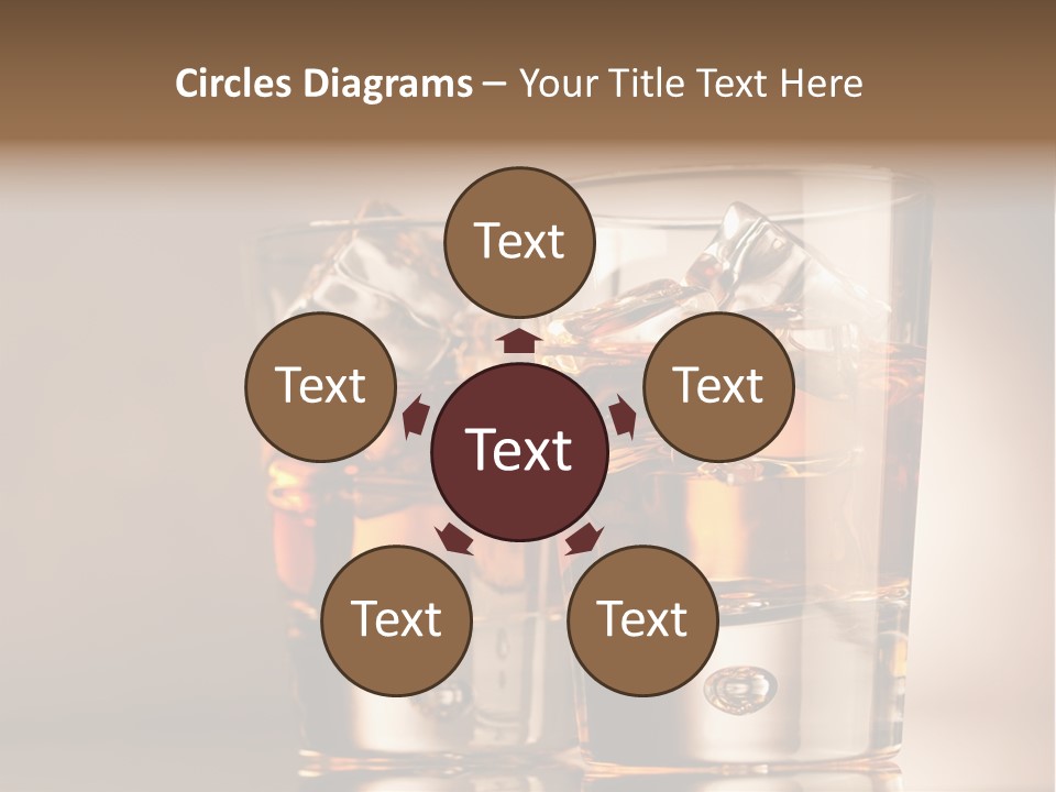 Glass Brown Liquor PowerPoint Template