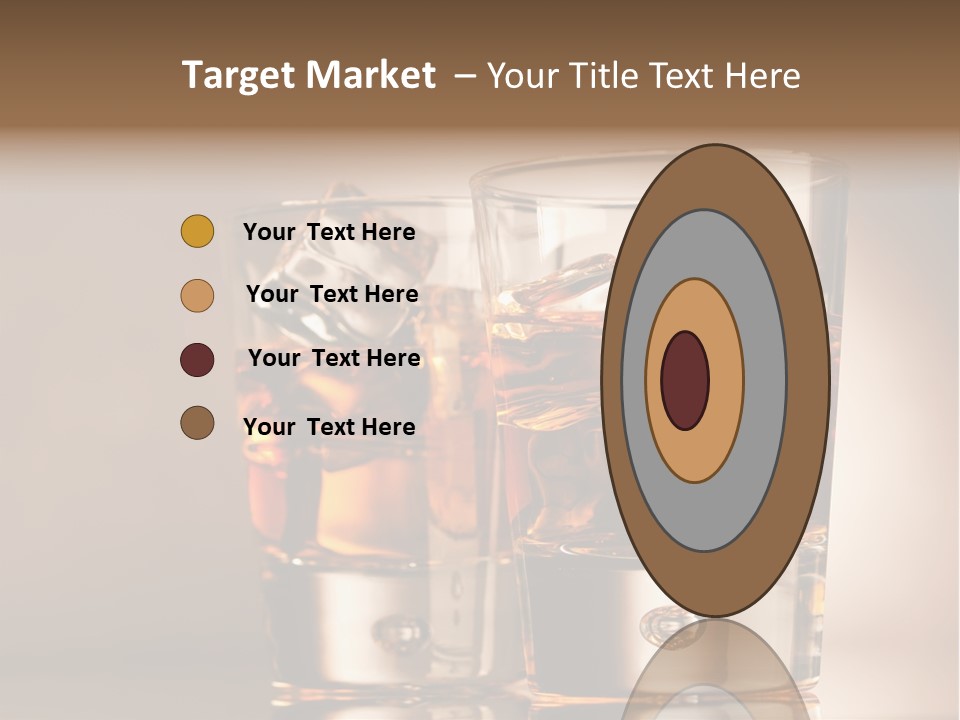 Glass Brown Liquor PowerPoint Template
