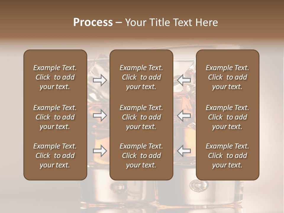 Glass Brown Liquor PowerPoint Template